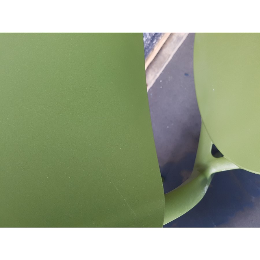 GRADE A2 - Set of 2 Olive Green Dining Chairs - Monna