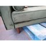GRADE A2 - Buttoned Green Velvet Sofa - 3 Seater with Cushions - Elba