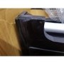 GRADE A2 - Alexis Mirrored 3 Drawer Chest of Drawers in Black with Carved Detail