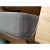 GRADE A2 - Christiana Dark Grey Velvet Chaise Longue Chair - Right Hand Facing