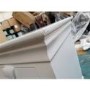 GRADE A2 - Olivia White Two Drawer Bedside Table
