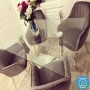 GRADE A2 - Set of 2 Grey Velvet Dining Tub Chairs with Chrome Legs - Logan