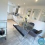 GRADE A2 - Set of 2 Grey Velvet Dining Tub Chairs with Chrome Legs - Logan