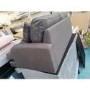 GRADE A2 - Grey 3 Seater Sofa in Woven Fabric - Payton