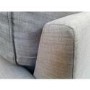 GRADE A2 - Grey 3 Seater Sofa in Woven Fabric - Payton