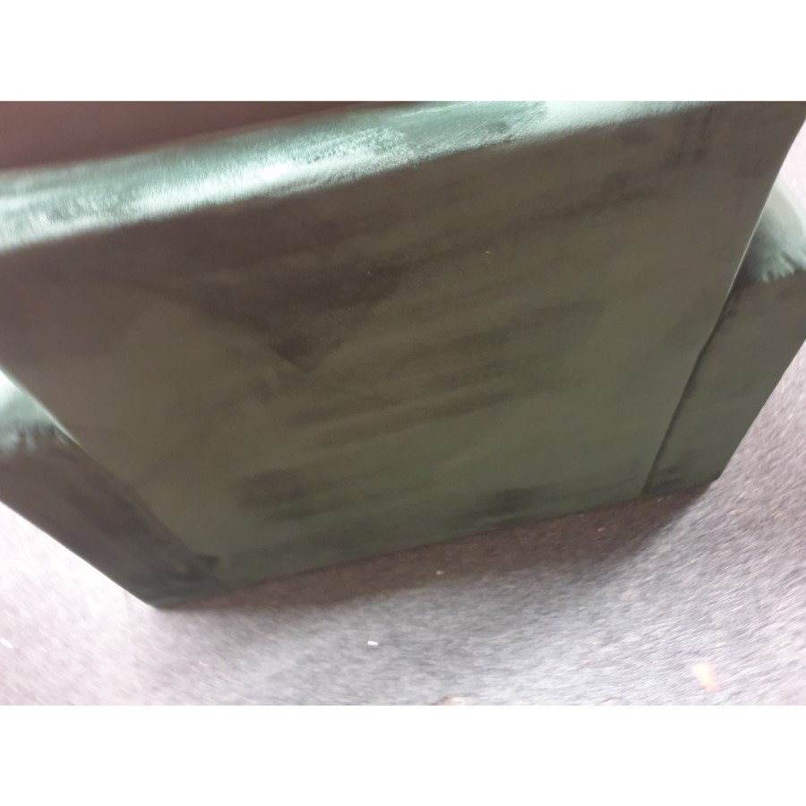 GRADE A2 - Dark Green Velvet Armchair - Payton