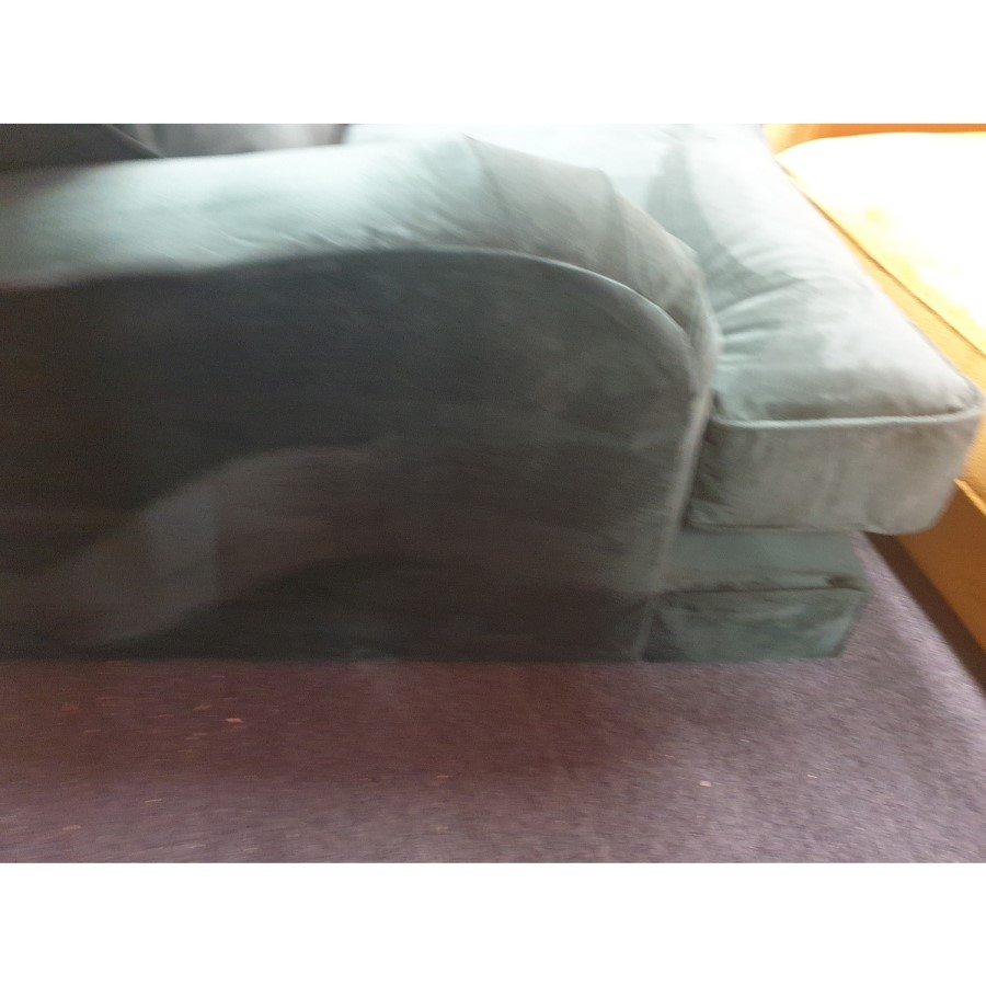 GRADE A2 - Dark Green Velvet Armchair - Payton