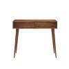 GRADE A2 - Walnut Console Table with Drawers - Briana