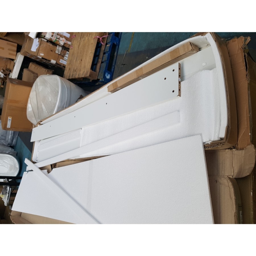 GRADE A2 - Arlo White Teepee Bed Frame with Pull Out Storage Drawers