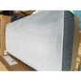 GRADE A2 - Silver Grey Velvet Footstool - Idris