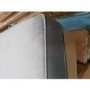 GRADE A2 - Silver Grey Velvet Footstool - Idris
