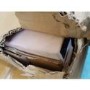 GRADE A2 - Safina King Size Wing Back Ottoman Bed in Baby Pink Velvet