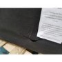 GRADE A2 - Large Black Velvet Footstool with Ottoman Storage - Monroe