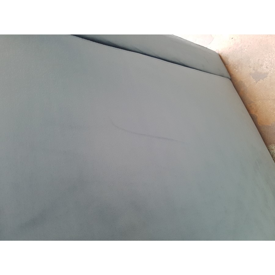 GRADE A2 - 2 Seater Sofa in Blue Velvet with Buttoned Back - Cole