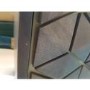 GRADE A2 - Grey Mango Wood TV Unit with Storage Shelves - Alice