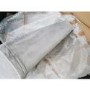GRADE A2 - Single Sofa Bed in Silver Grey Velvet with Bolster Cushion - Eleni