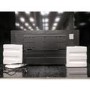 GRADE A3 - Black Wall Mounted or Recessed Electric Fire with Log and Crystal Fuel Bed - Amberglo