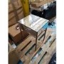 GRADE A2 - Lola Mirrored Single Drawer Bedside Table with Rose Gold Legs