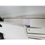 GRADE A2 - Valencia White High Gloss 3 Drawer Chest of Drawers with Groove Detail