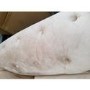 GRADE A2 - 3 Seater Chesterfield Sofa Bed in Beige Velvet - Sleeps 2 - Bronte