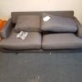 GRADE A2 - Grey 3 Seater Sofa in Woven Fabric - Payton