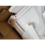 GRADE A2 - Large White Painted Solid Wood TV Unit - TV's up to 77" - Adeline