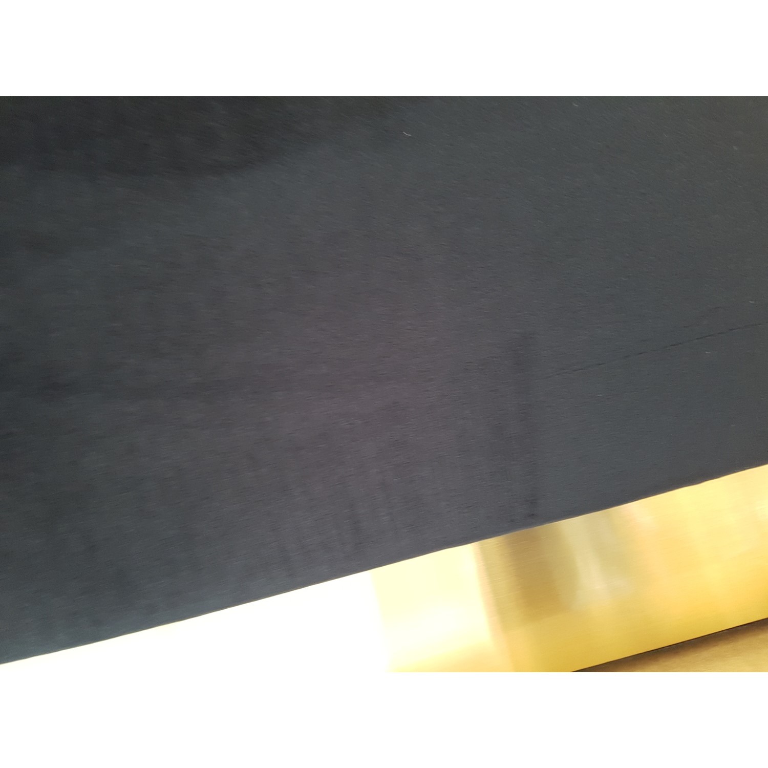 GRADE A2 Large Black Velvet Footstool with Ottoman Storage Monroe Furniture123