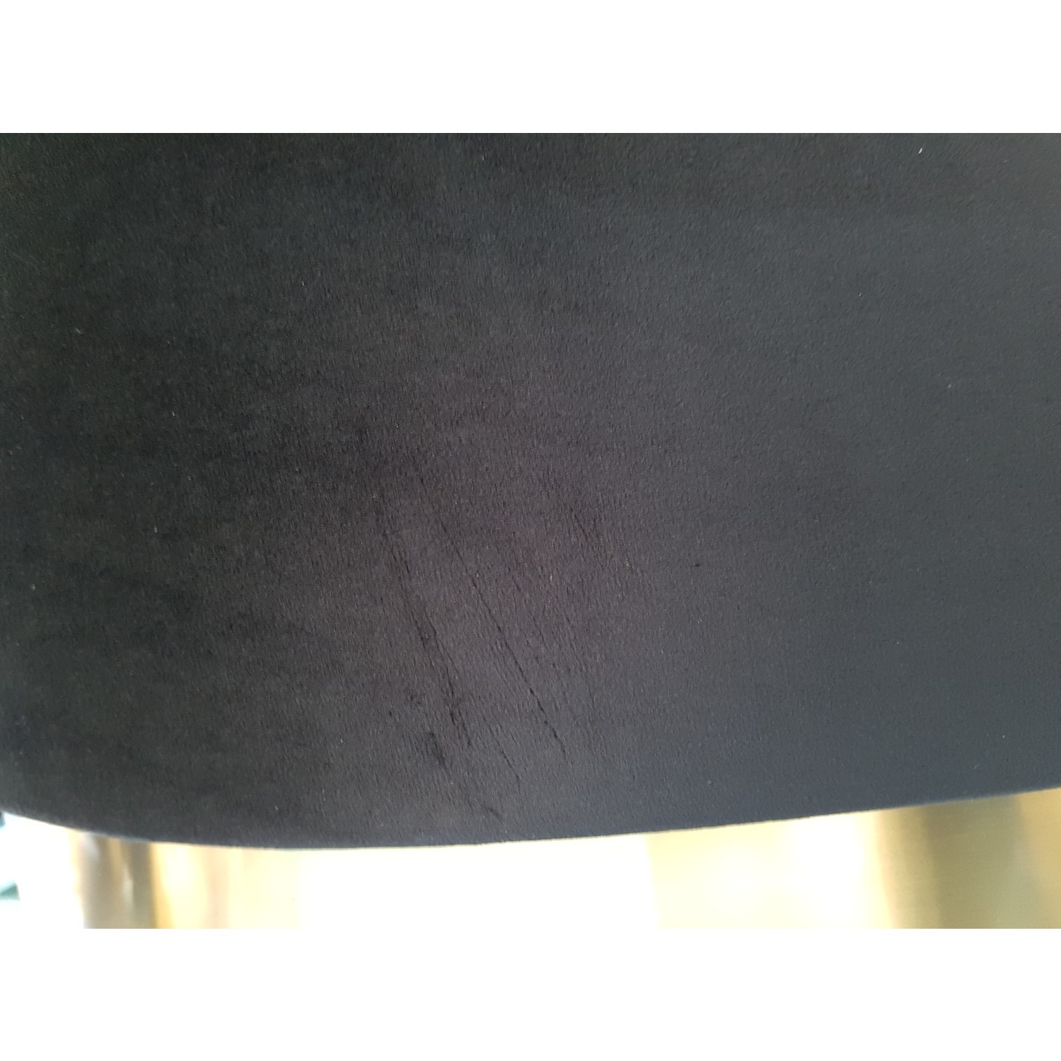 GRADE A2 Large Black Velvet Footstool with Ottoman Storage Monroe Furniture123