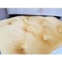 GRADE A2 - Mustard Yellow Velvet Buttoned Footstool- Cole