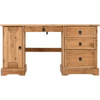 GRADE A2 - Seconique Original Corona Pine Computer Desk
