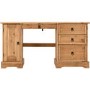 Pine Desk with Storage - Corona - Seconique