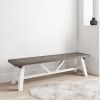 Fawsley Farmhouse white painted Dining Bench