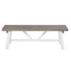 Fawsley Farmhouse white painted Dining Bench