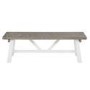 Fawsley Farmhouse white painted Dining Bench