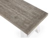GRADE A1 - Wood Dining Bench in White &amp; Grey Wash - Fawsley