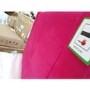 GRADE A2 - Hot Pink Velvet Armchair with Button Detail - Cole