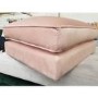 GRADE A2 - Light Pink Velvet Footstool - Payton