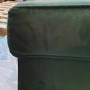 GRADE A2 - Green 3 Seater L Shaped Sofa in Velvet - Right Hand Facing - Idris