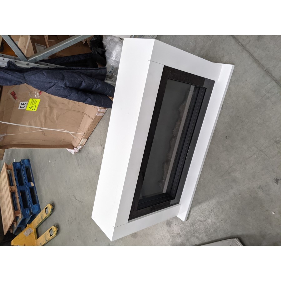 GRADE A2 - White Electric Wide Screen Fireplace Suite - Suncrest 