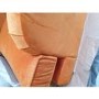 GRADE A2 - Opulence Orange Velvet Loveseat - Payton