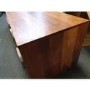 GRADE A2 - Large Dark Wood TV Stand Mid Century - TV's up to 55" - Freya
