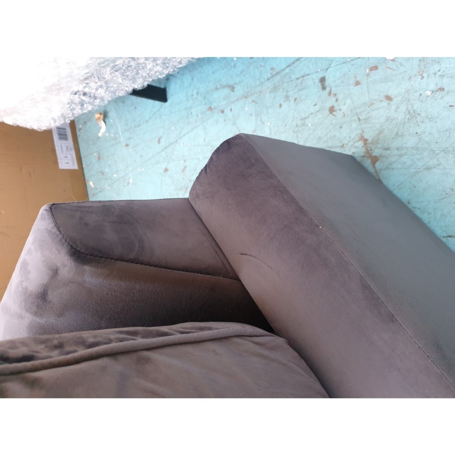 GRADE A2 - Payton Dark Blue Velvet 2 Seater Sofa