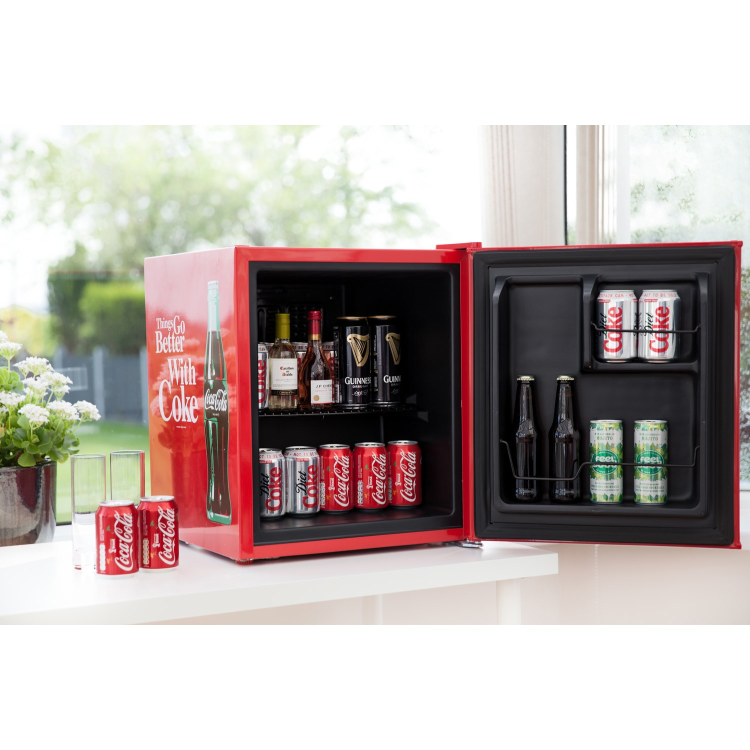 Husky 48 Litre Mini Fridge/Drinks Cooler - Coca Cola 