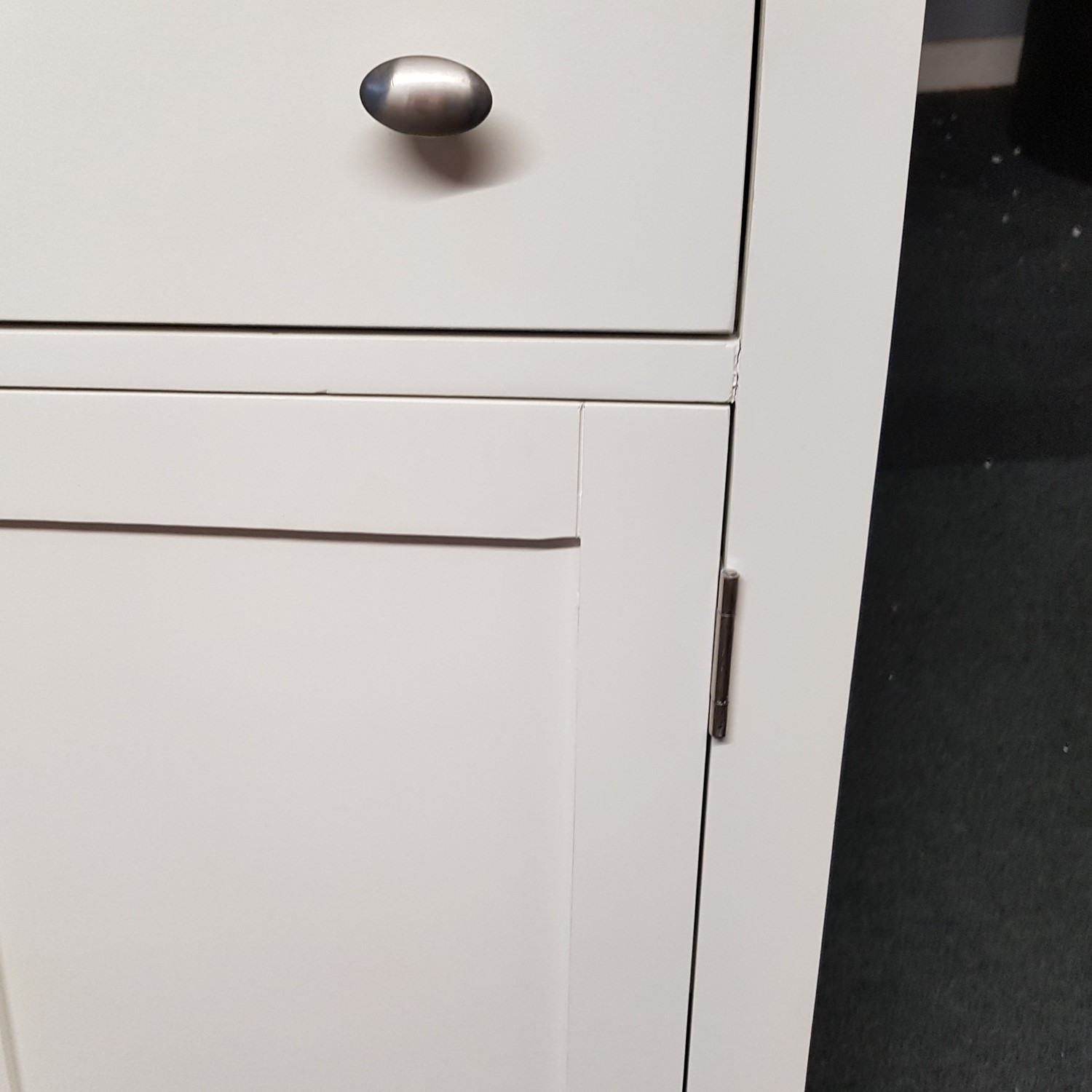 GRADE A2 Bourton 3 Door Sideboard in White and Light Oak Furniture123