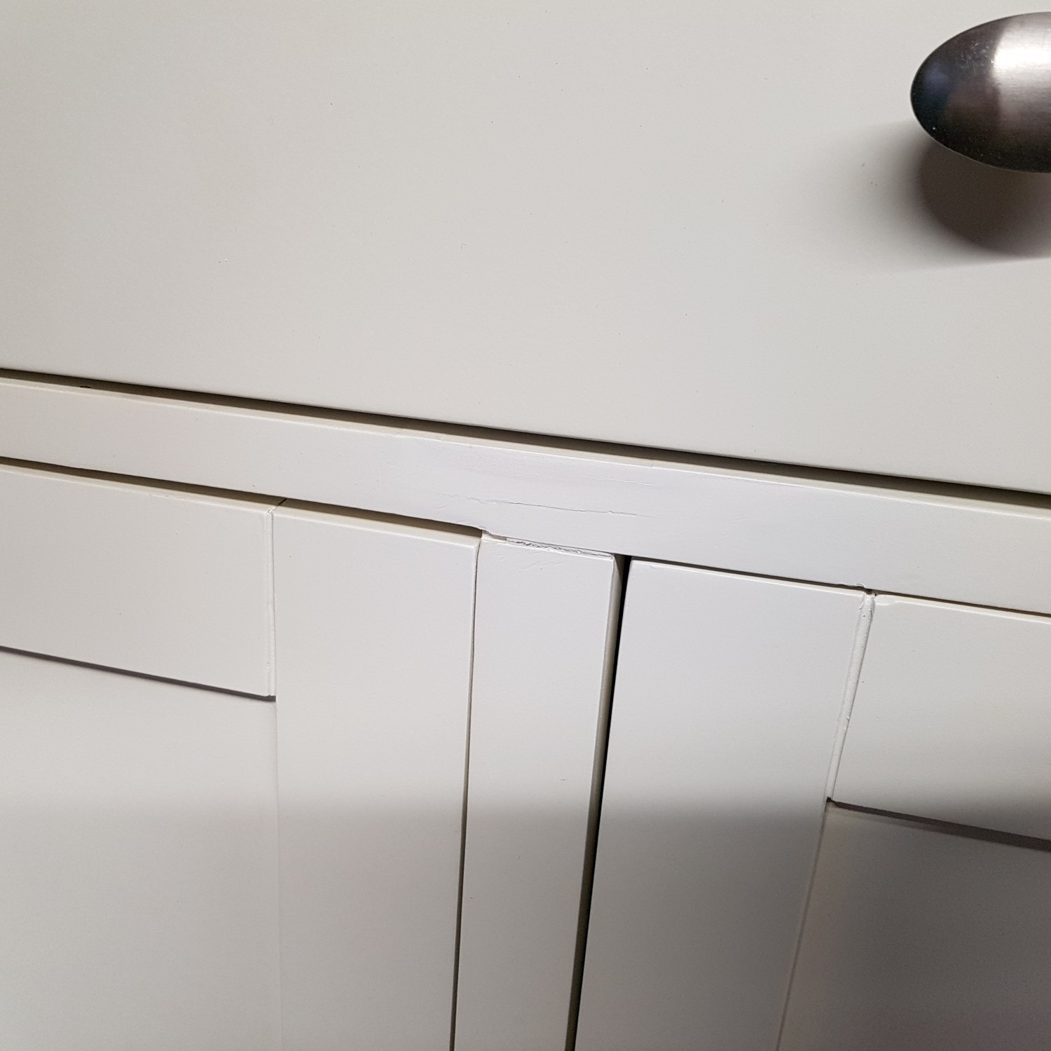 GRADE A2 Bourton 3 Door Sideboard in White and Light Oak Furniture123