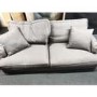 GRADE A2 - Grey 3 Seater Sofa in Woven Fabric - Payton