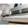 GRADE A2 - Grey 3 Seater Sofa in Woven Fabric - Payton