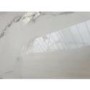 GRADE A2 - Square White Marble Effect Side Table with Chrome Legs - Demi