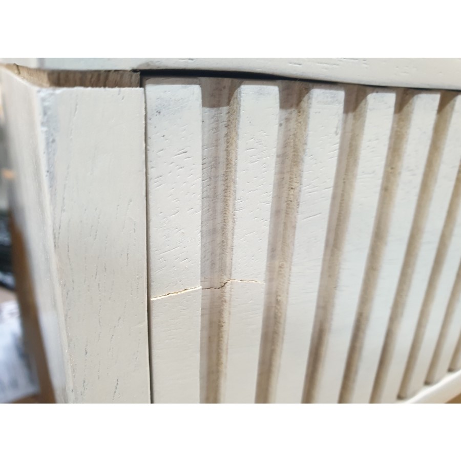 GRADE A2 - Beau Solid Wood 2 Drawer Dressing Table - Scandi Style