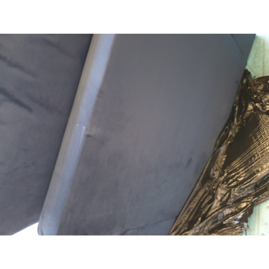 GRADE A2 - Navy Blue Velvet Armchair - Payton